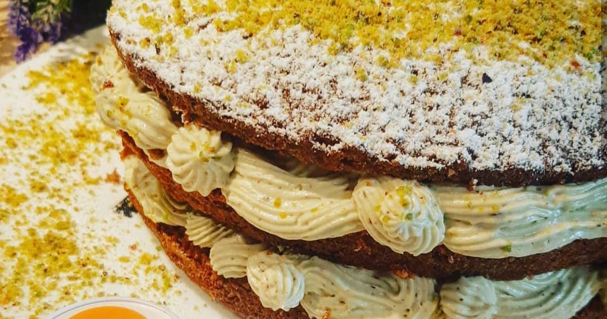 Ricetta Naked Cake Cacao E Pistacchio Di Veronica Girgenti Cookpad