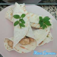 Una foto de Wok de fajitas 🌯 de pollo 🍗 y quinoa 😘