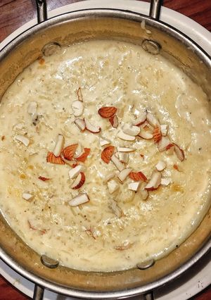 A picture of Kerela style Rice Payasam.