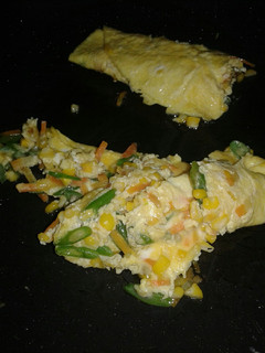Foto resep 24. Dadar telur isi mix veggie