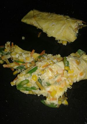 Foto resep 24. Dadar telur isi mix veggie