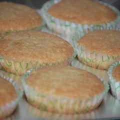 Banana Almond Muffins A picture of Banana Almond Muffins.