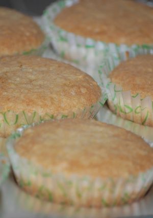 A picture of Banana Almond Muffins.