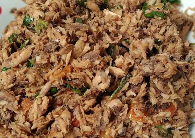 Resep: 63. Tongkol Suwir Bumbu Kuning Rumahan