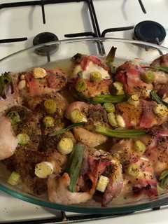Göngyölt sertés baconnal recept fotója