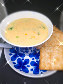 Foto resep Corn cream soup with love 💗