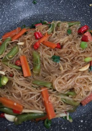 Foto resep Bihun sayur pedas