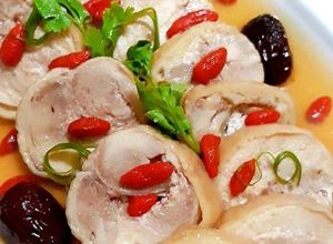 รูปของ ไก่ม้วนแช่เหล้า (drunken chicken roll)