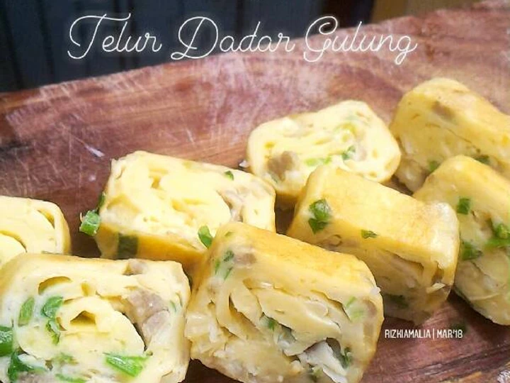 Langkah Gampang Menyiapkan Resep Telur Dadar Gulung / Tamagoyaki / Gyeran Mari yang Uenak Anti Ribet, Mantap