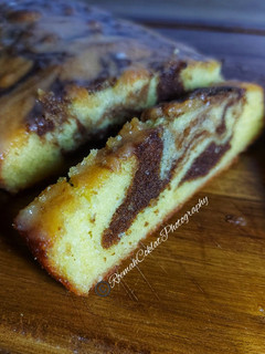 Foto resep Cake Marmer Markisa Kenari | Marble Pound Cake