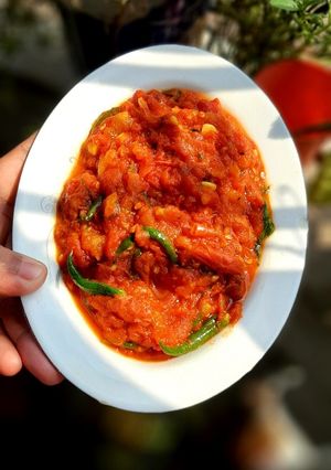 টমেটোর টক। রেসিপির প্রধান ছবি