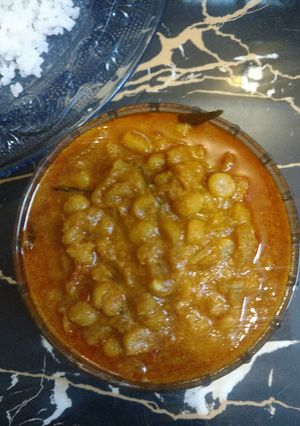 A picture of Chana dal curry.
