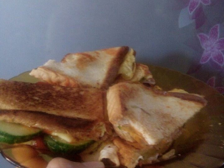 Resep: Burger Telur Roti Tawar Menu Enak Dan Mudah Dibuat