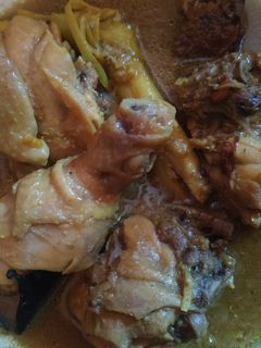Foto resep Ayam ungkep bumbu kuning