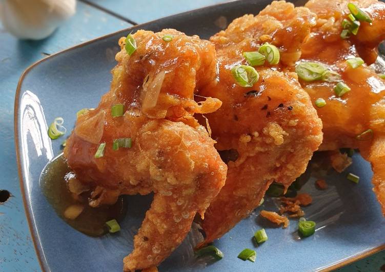 Crispy Wings (Bebas Gluten) Saus Madu