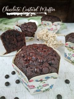 Foto resep Chocolate Custard Muffin