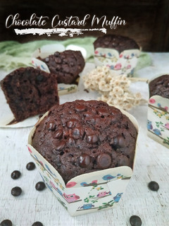 Foto resep Chocolate Custard Muffin