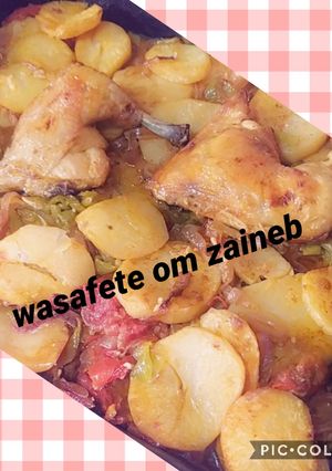 صورة لوصفة بطاطا روطي بالدجاج 🍗 روعة 😋😋❤️