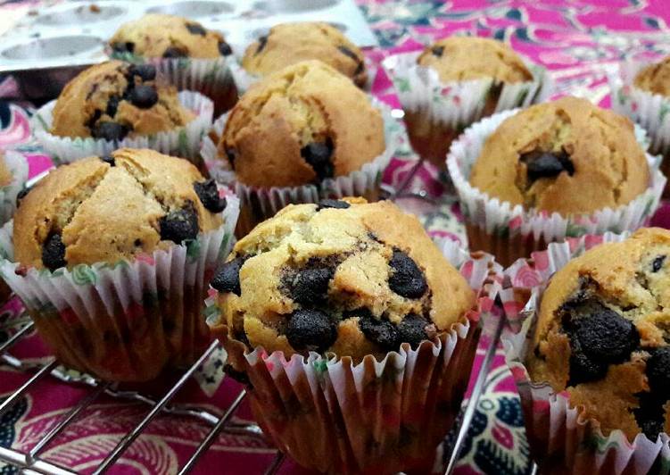 Bagaimana Menyiapkan Vanila chocochips muffin Anti Gagal