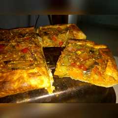 A picture of Tarta de verduras 🌶🥕🌽🍅🍆.