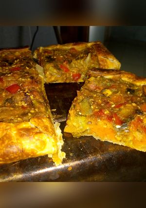 Una foto de Tarta de verduras 🌶🥕🌽🍅🍆