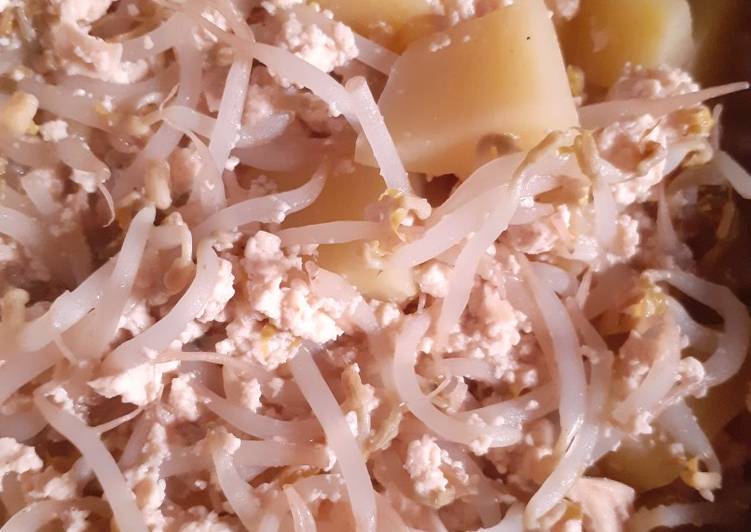 Bagaimana Menyiapkan Tau HuTang (tauge tahu kentang) menu diet tanpa nasi Anti Gagal