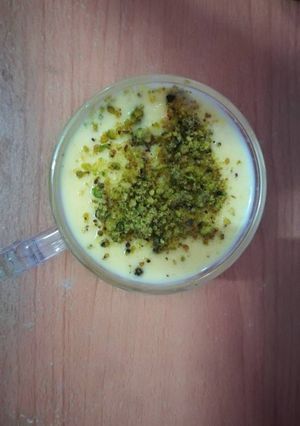 صورة لوصفة مشروب الكاسترد الساخن