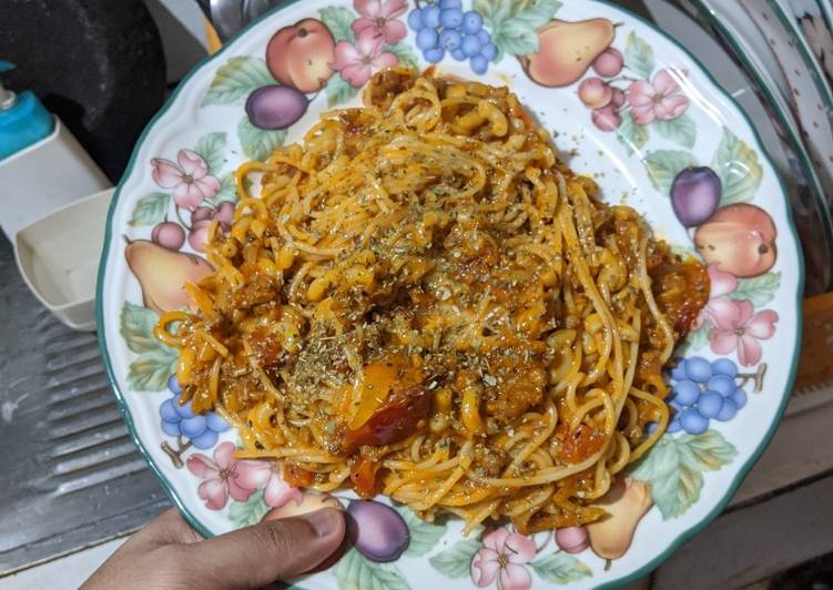 Pasta with Homemade Bolognese Sauce