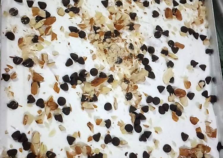 How to Special Delicious Choco chip Roasted Badam Icream