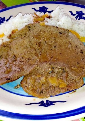 Una foto de Bistec de Escalopa en ajo y orégano