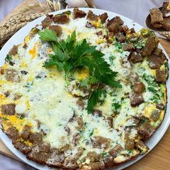 A picture of Eggs with Croutons.