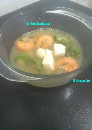 Foto resep Sup udang tahu gambas