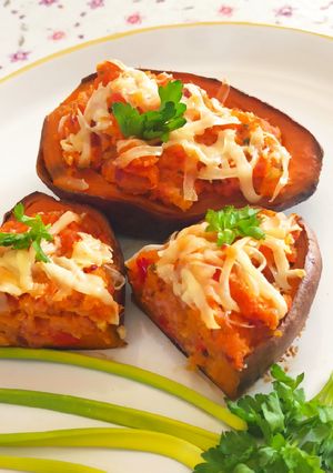 Töltött batáta recept fotója