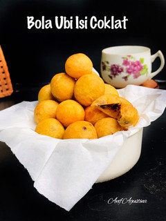 Foto resep Bola Ubi isi Coklat