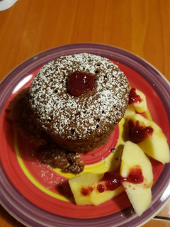 Una foto de Brownie de chocolate al microondas