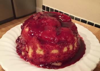 Easy Fast Cooking Upside down jam sponge Delicious Perfect Easy Fast Cooking Upside down jam sponge Delicious Perfect