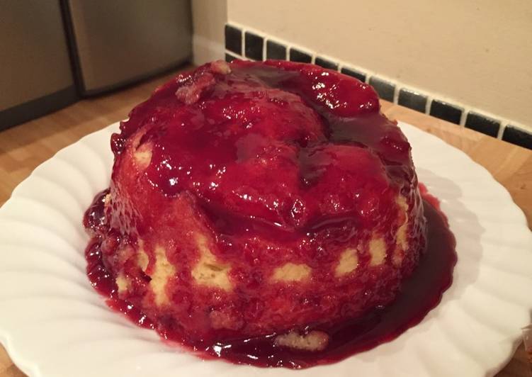 Upside down jam sponge Upside down jam sponge
