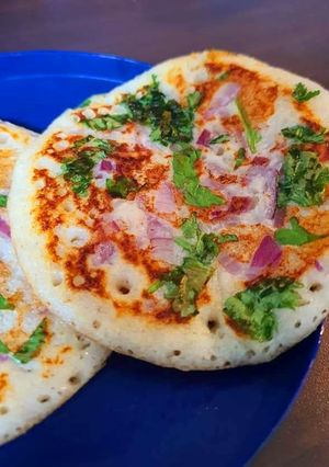 A picture of Foxtail vegetable uttapam.
