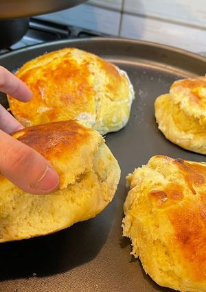 Una foto de Pan de papa para hamburguesas 🍔