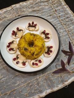 عکسی از دستور خوراک سیب زمینی و قارچ