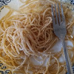 A picture of Grandma's great pasta *optional cheese*.
