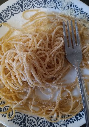 A picture of Grandma's great pasta *optional cheese*.