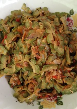 Foto resep Oseng pare ebi
