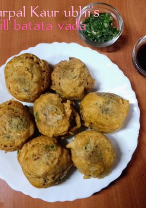 A picture of Dill batata vada.