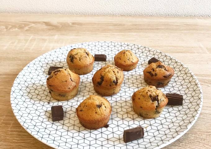 Muffins aux pépites de chocolats