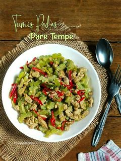 Foto resep Tumis Pedas Pare Tempe