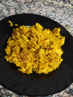 Una foto de Paella a lo pobre!