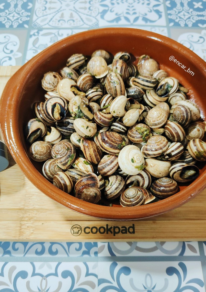 Una foto de Caracoles fritos
