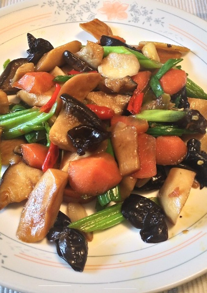 紅燒杏鮑菇(便當菜) 的食譜成品照片