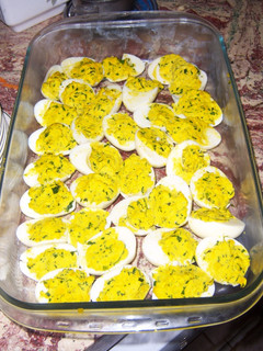 Una foto de Huevos rellenos